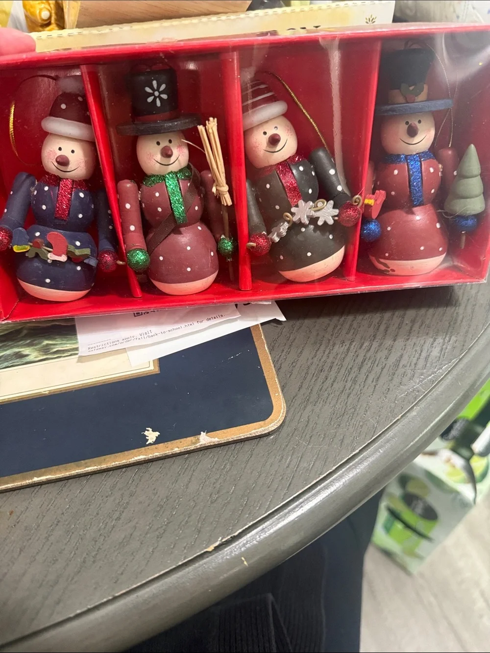 Vtg Wooden snowman